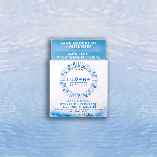 LUMENE LAHDE HYDRATION RECHARGE OVERNIGHT крем нічний для всіх типів шкіри
