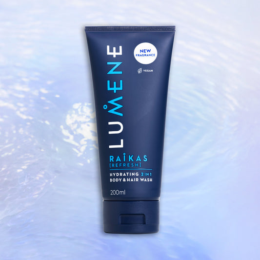 LUMENE MEN RAIKAS гель для душу 2-в-1 для волосся та тіла зволожуючий